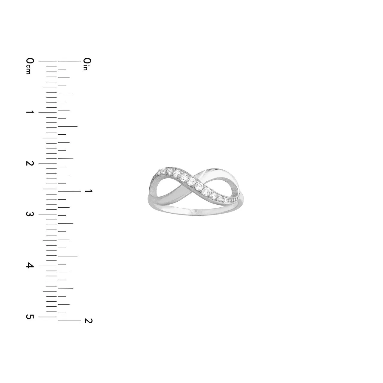 1 ROW CZ INFINITY RING