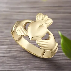 10K Gold Ladies Claddagh Ring