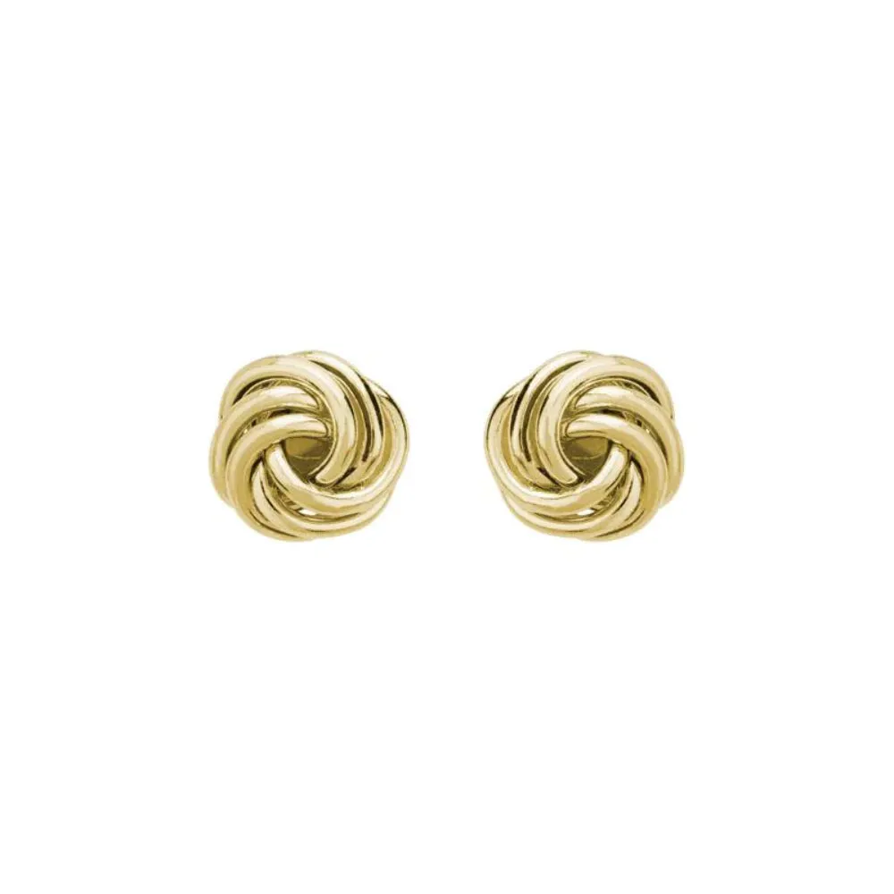 14k Gold Love Knot Studs