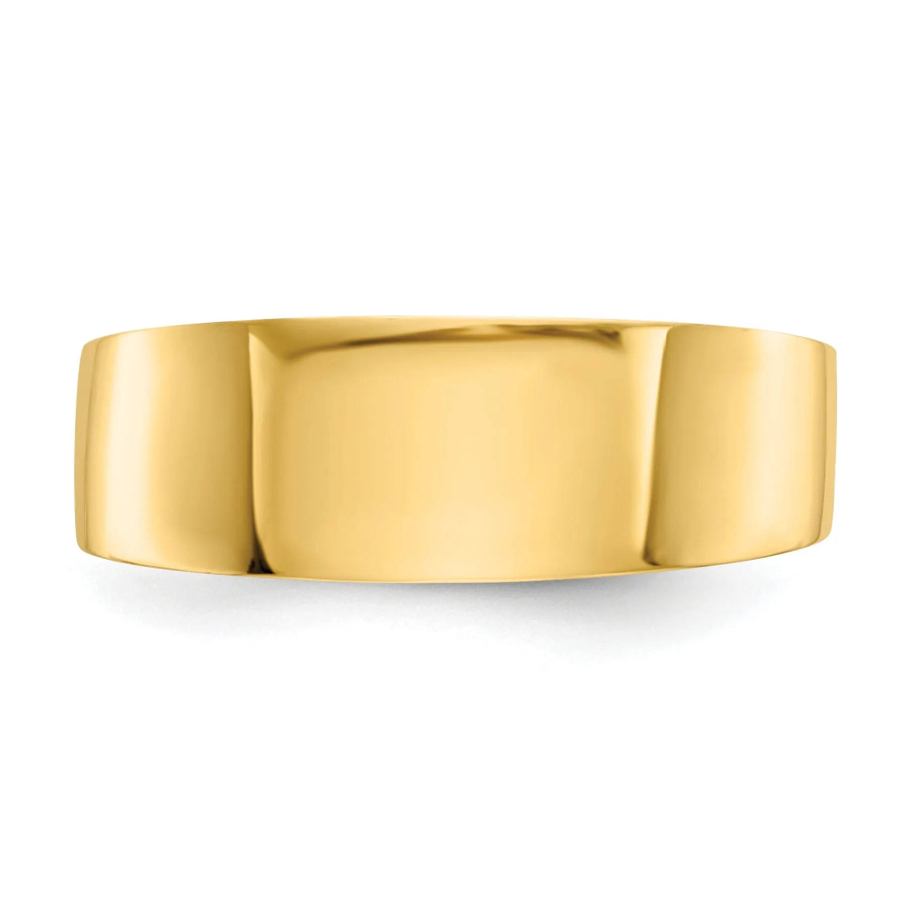 14kt yellow gold ladies cigar band ring