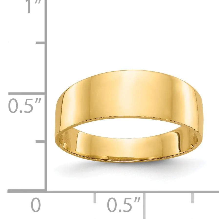 14kt yellow gold ladies cigar band ring