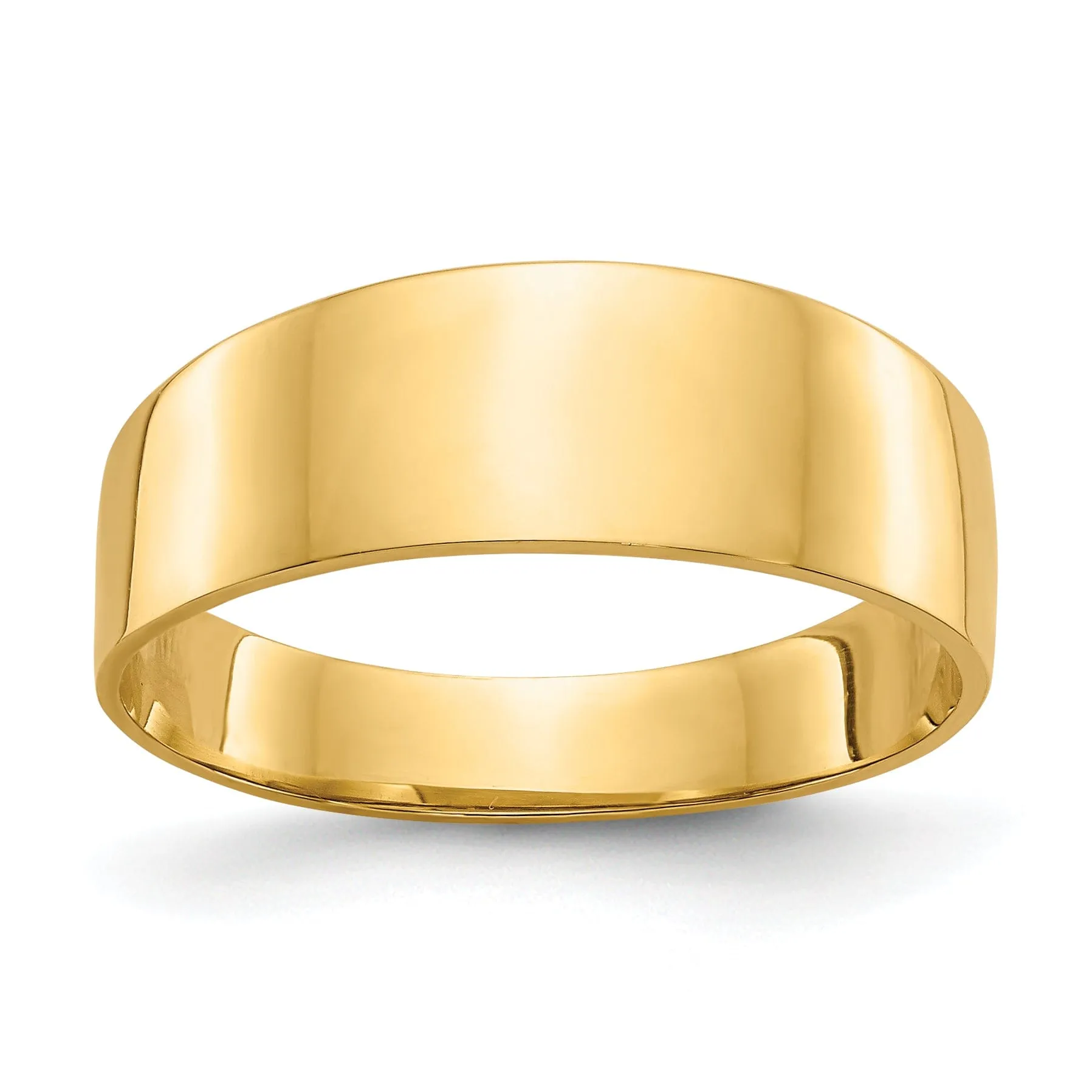 14kt yellow gold ladies cigar band ring