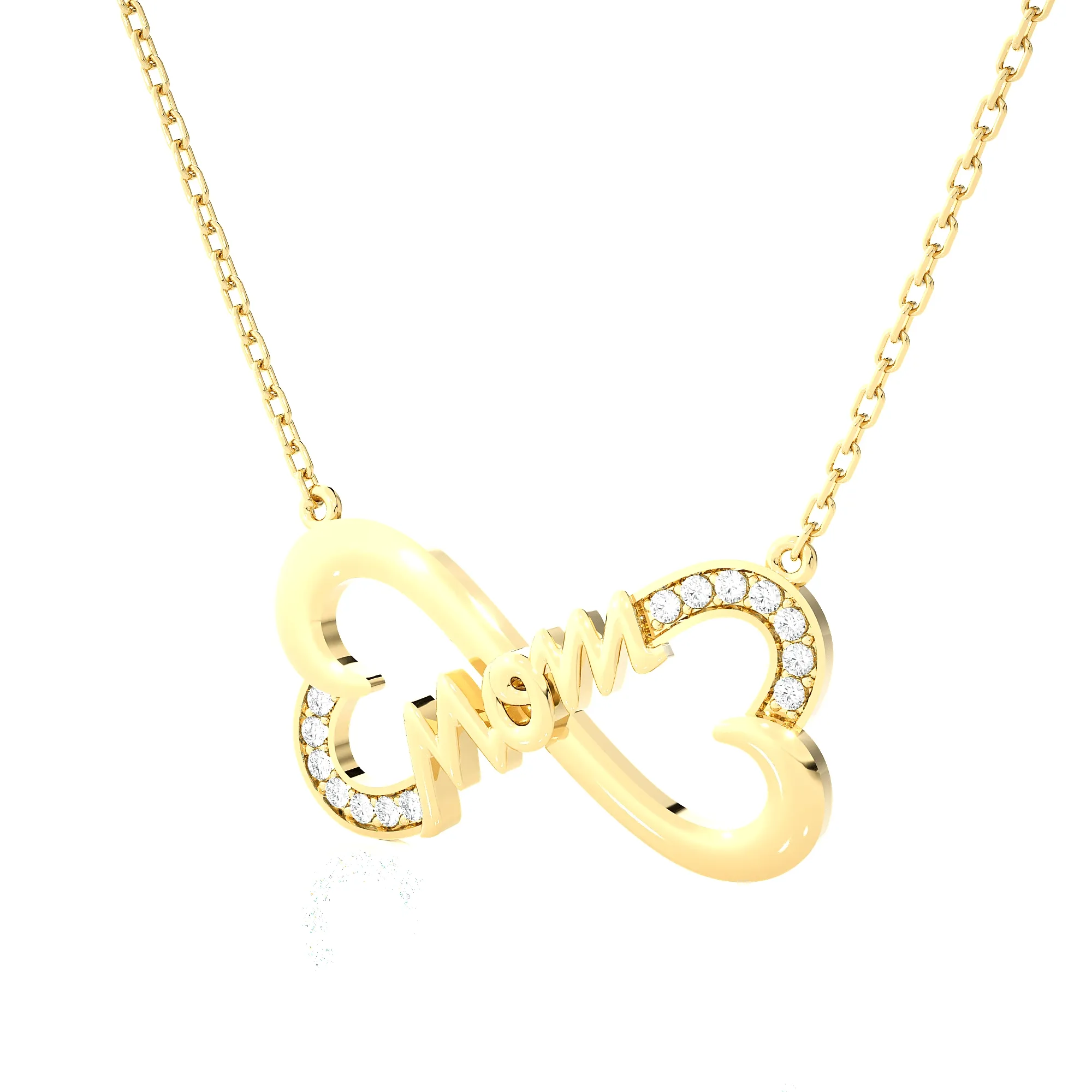 1/8  ctw Round Lab Grown Diamond Fashion Necklace