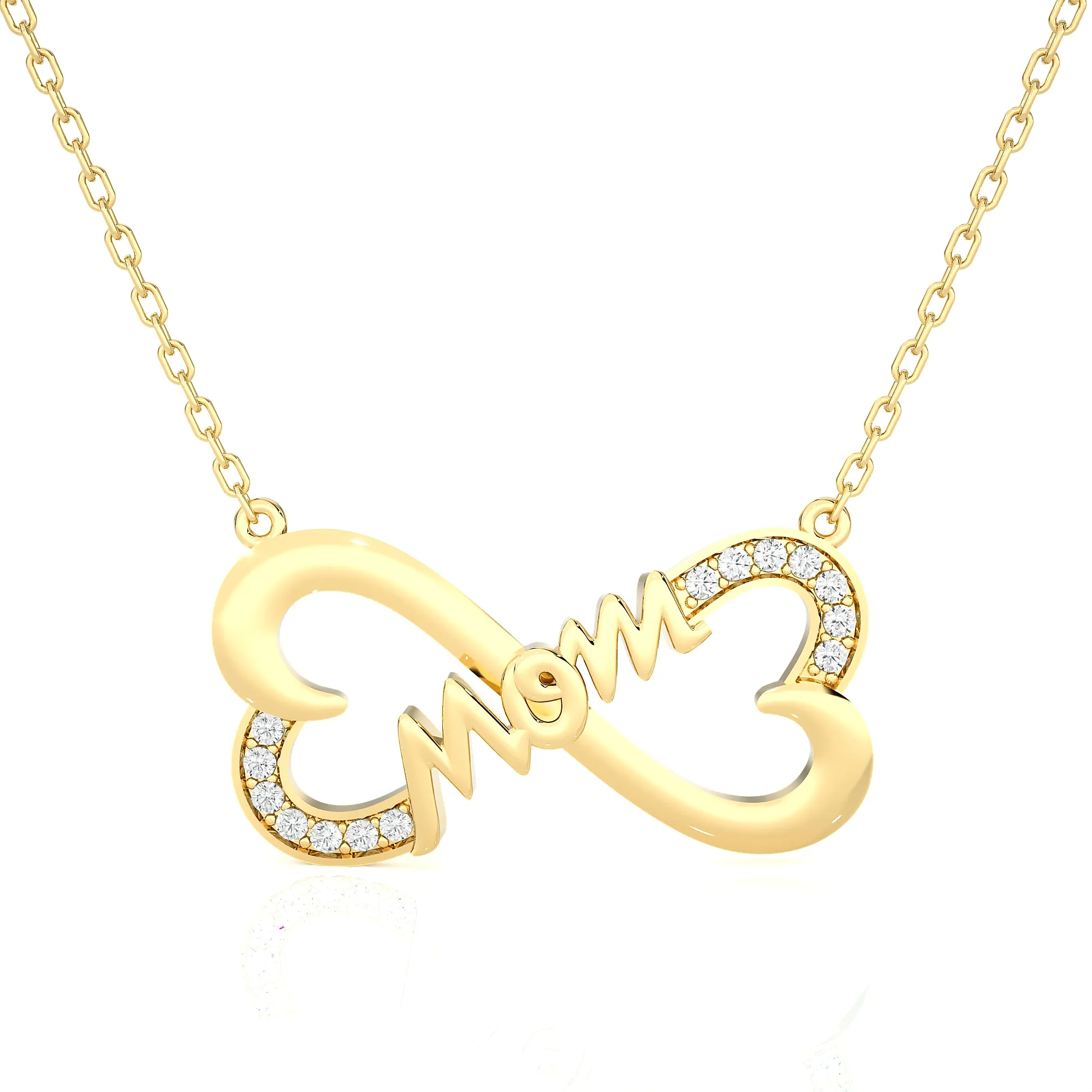 1/8  ctw Round Lab Grown Diamond Fashion Necklace