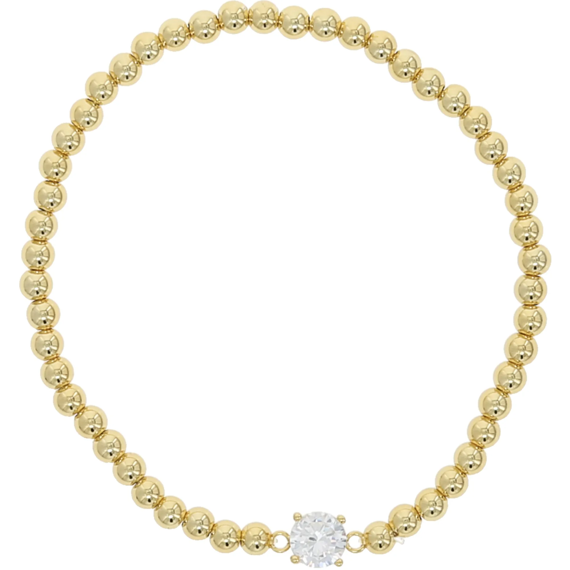 3 Days of Gold Sparkle 18K Gold Plated Cubic Zirconia Necklace, Bracelet, and Earrings Set