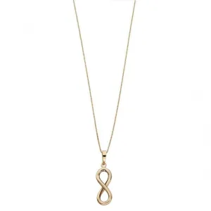 9CT Yellow Gold Infinity Pendant GP2109