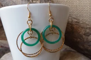 AGATE hoops earrings