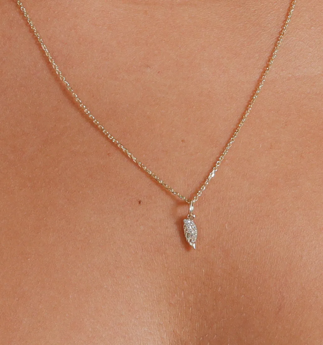 Angel Wing Diamond Necklace