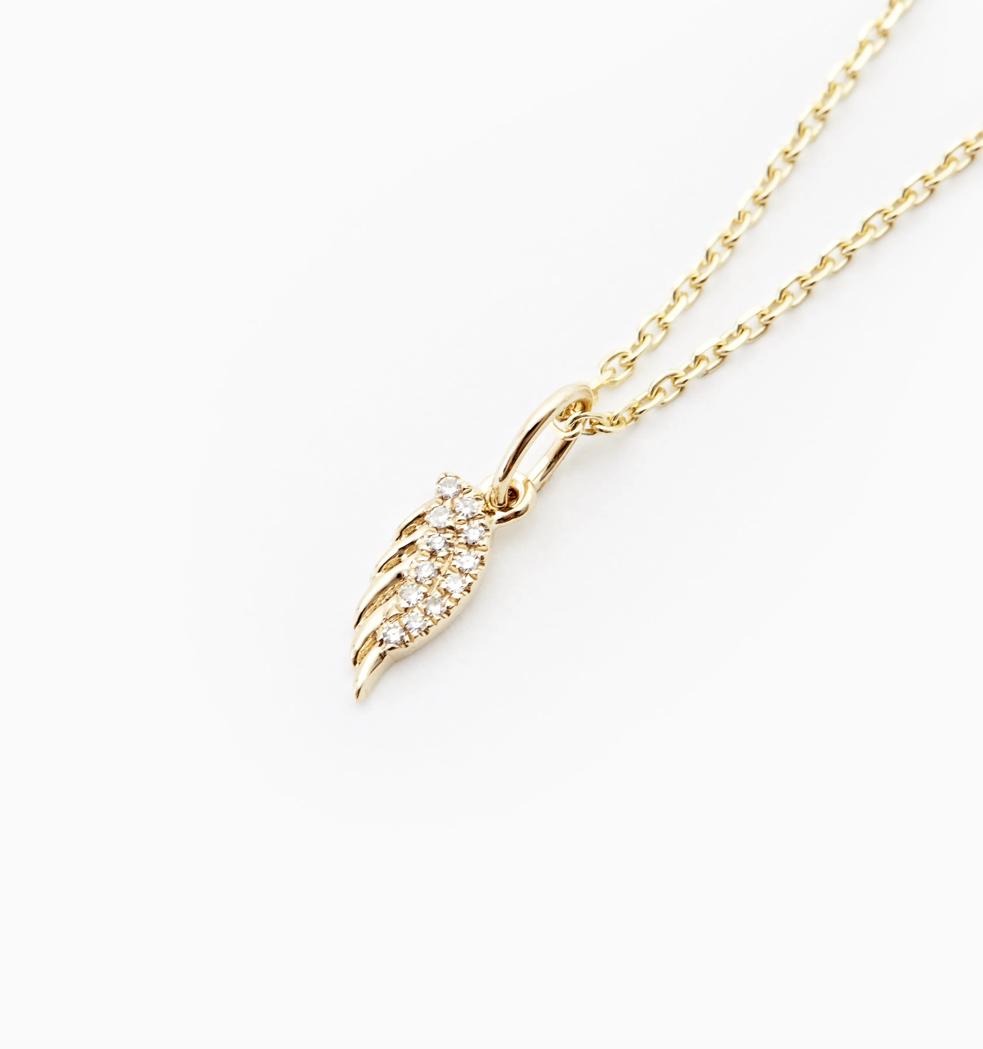 Angel Wing Diamond Necklace