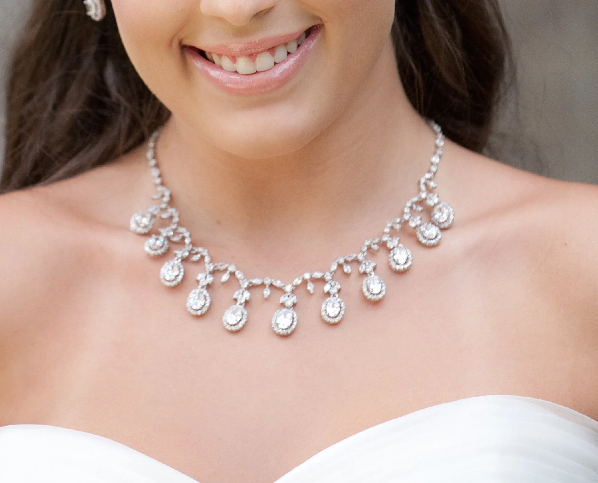 Ansley Bridal Statement Necklace