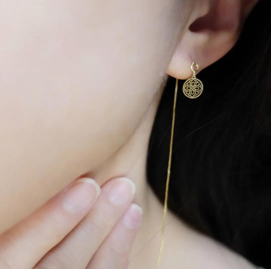 Auspicious Origin Threader Earrings