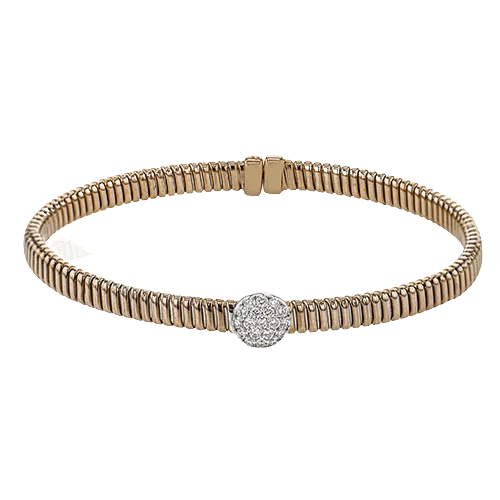 Bangle in 18k Gold with Diamonds