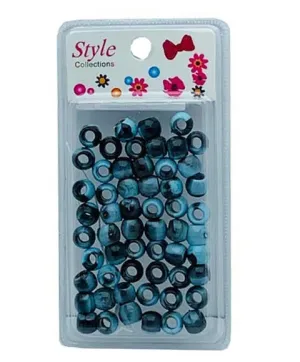 Beauty Collection Style Collection Pattern Beads BD012 Black And Light Blue