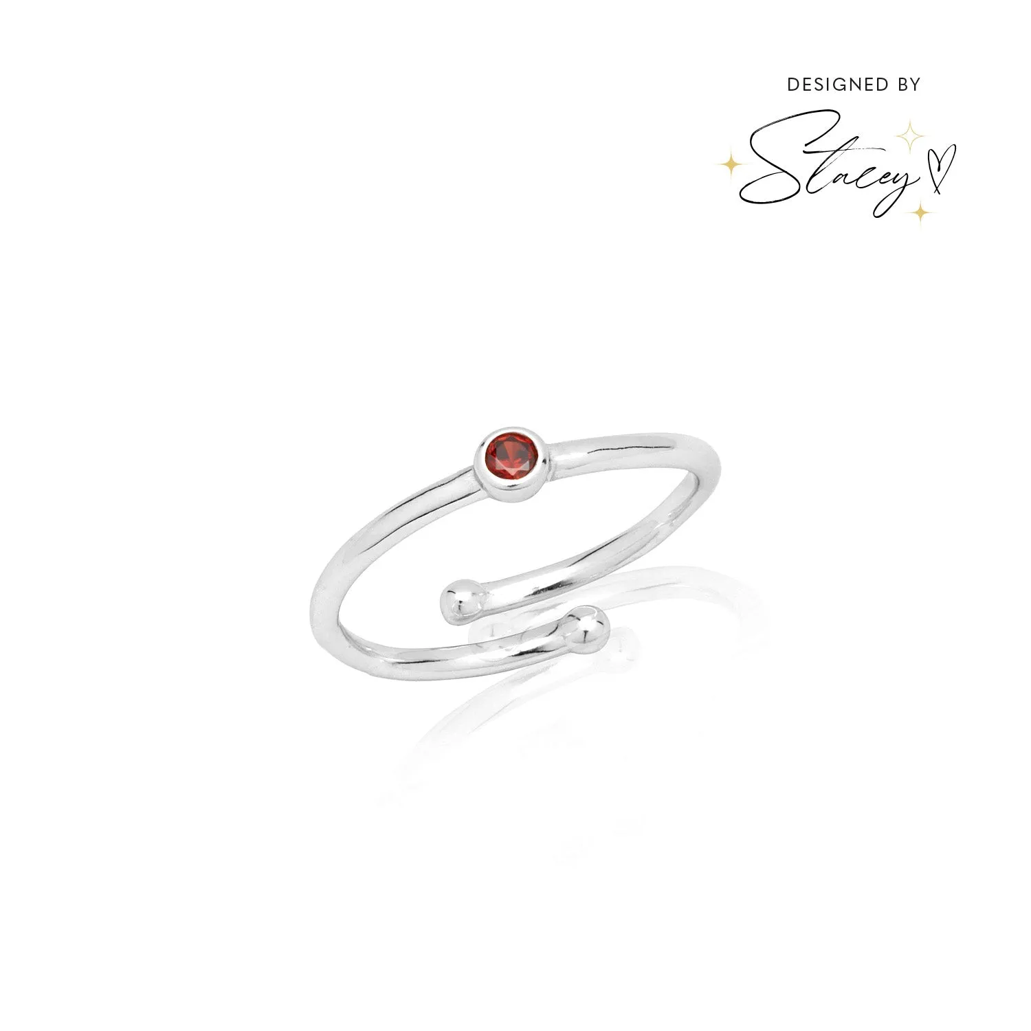 Birthstone Ring (Silver)