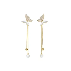 Blessed Butterfly Gold Earrings