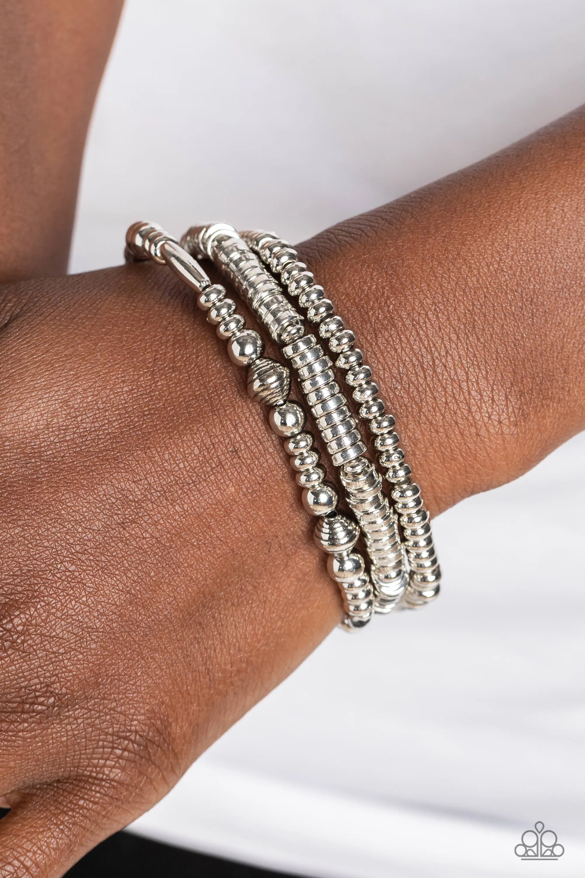 Bracelets Monochromatic Medley - Silver B028