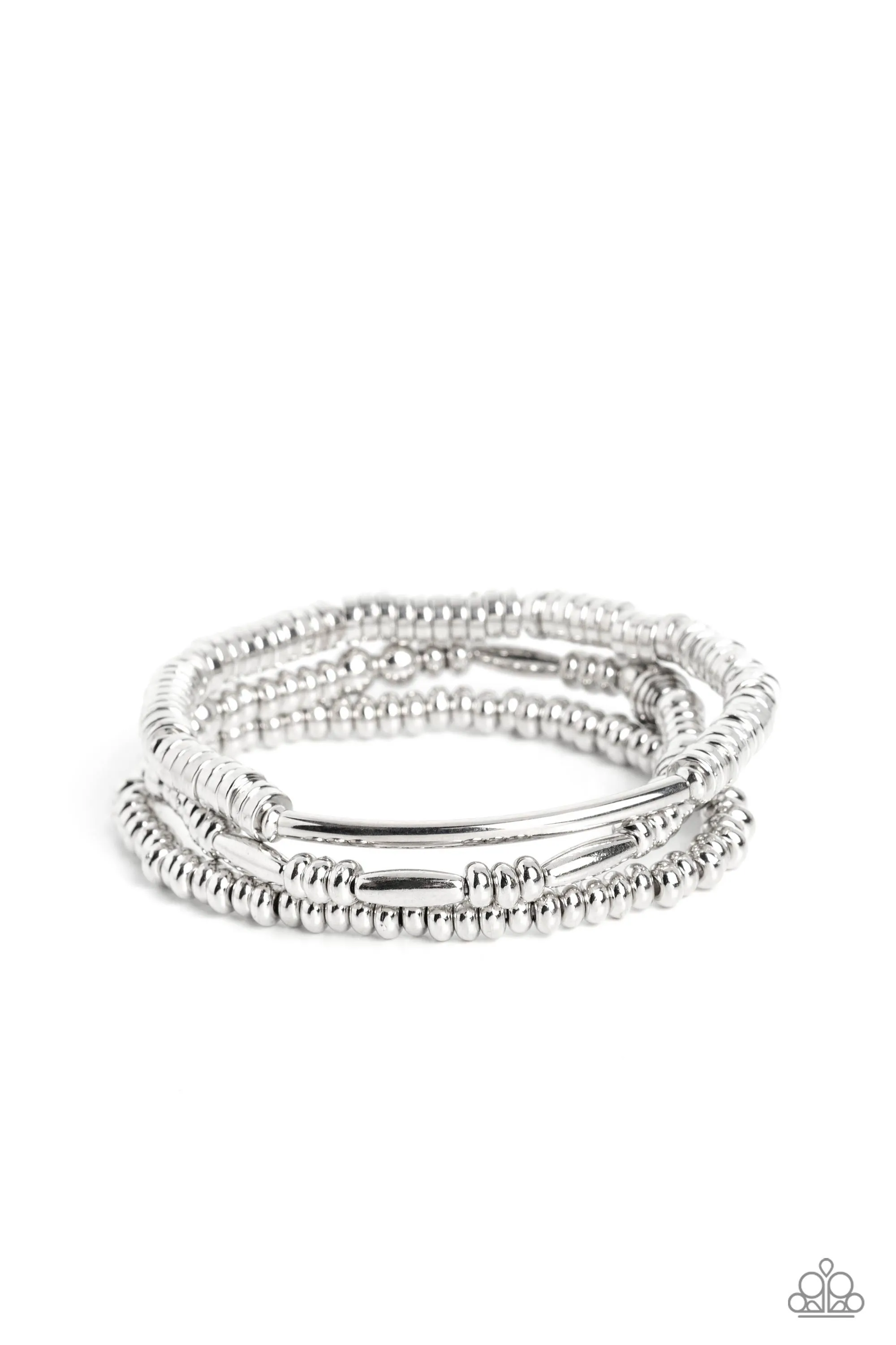 Bracelets Monochromatic Medley - Silver B028