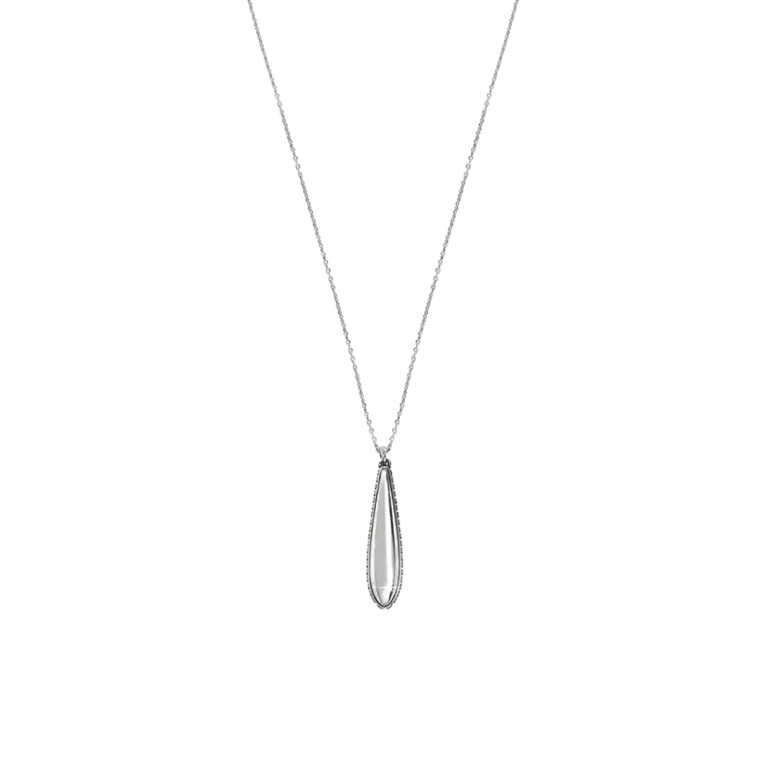 Brighton Women's Pretty Tough Small Droplet Silver Necklace