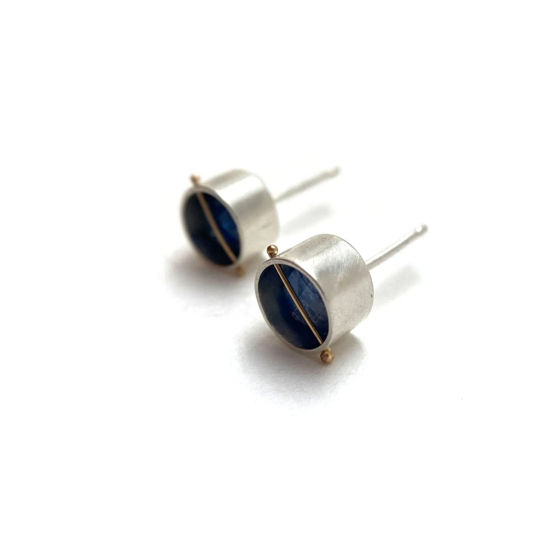 Captured Kyanite Studs