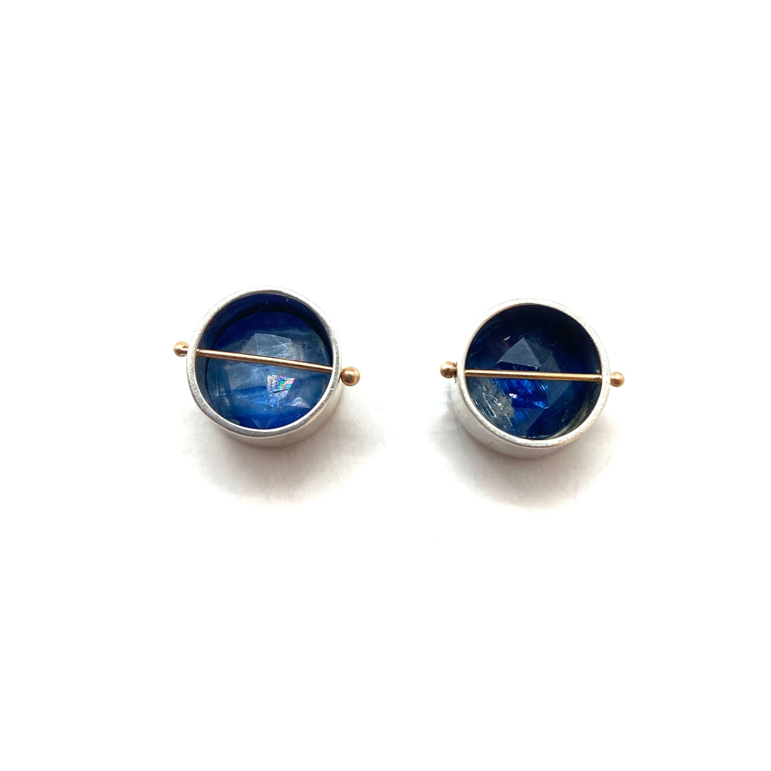 Captured Kyanite Studs