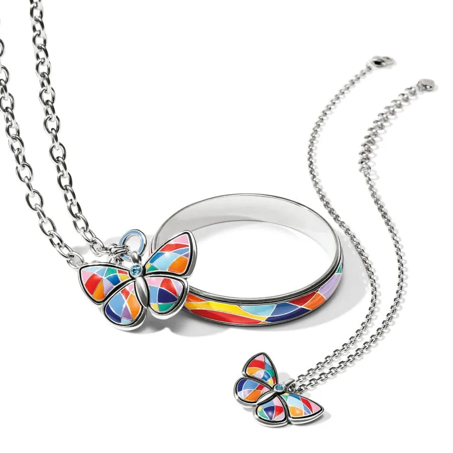 Colormix Butterfly Ring Necklace