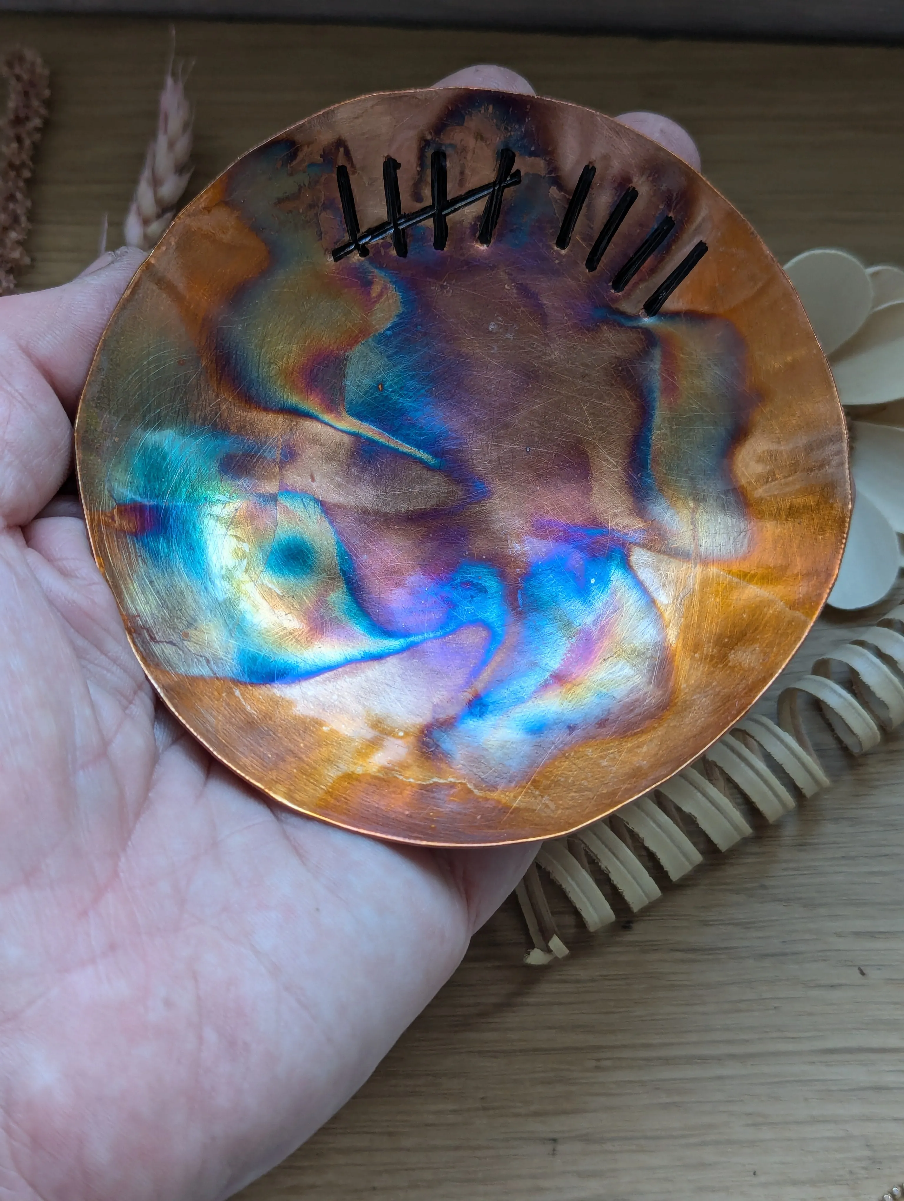 Copper dish, 9th anniversary gift