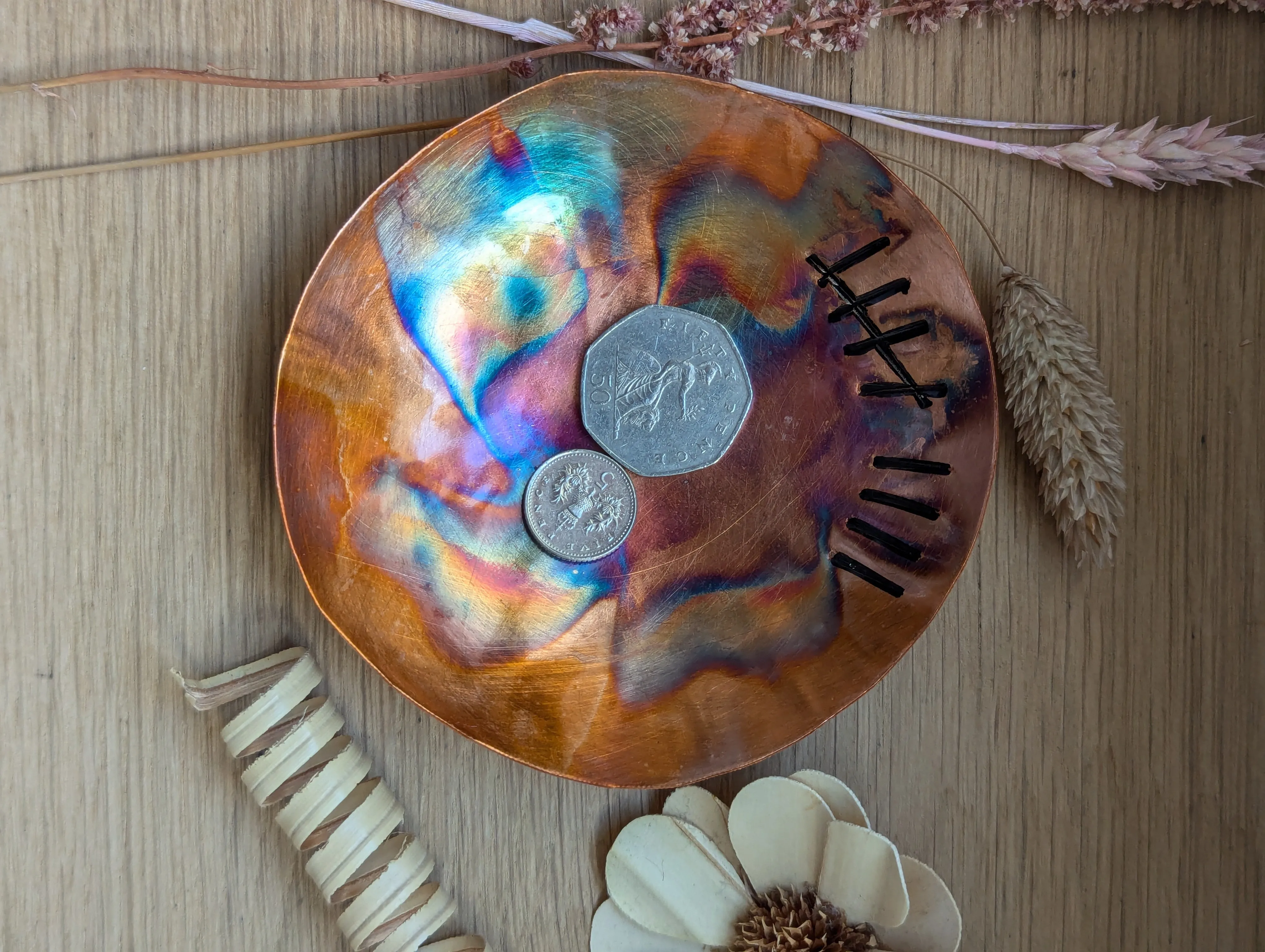 Copper dish, 9th anniversary gift