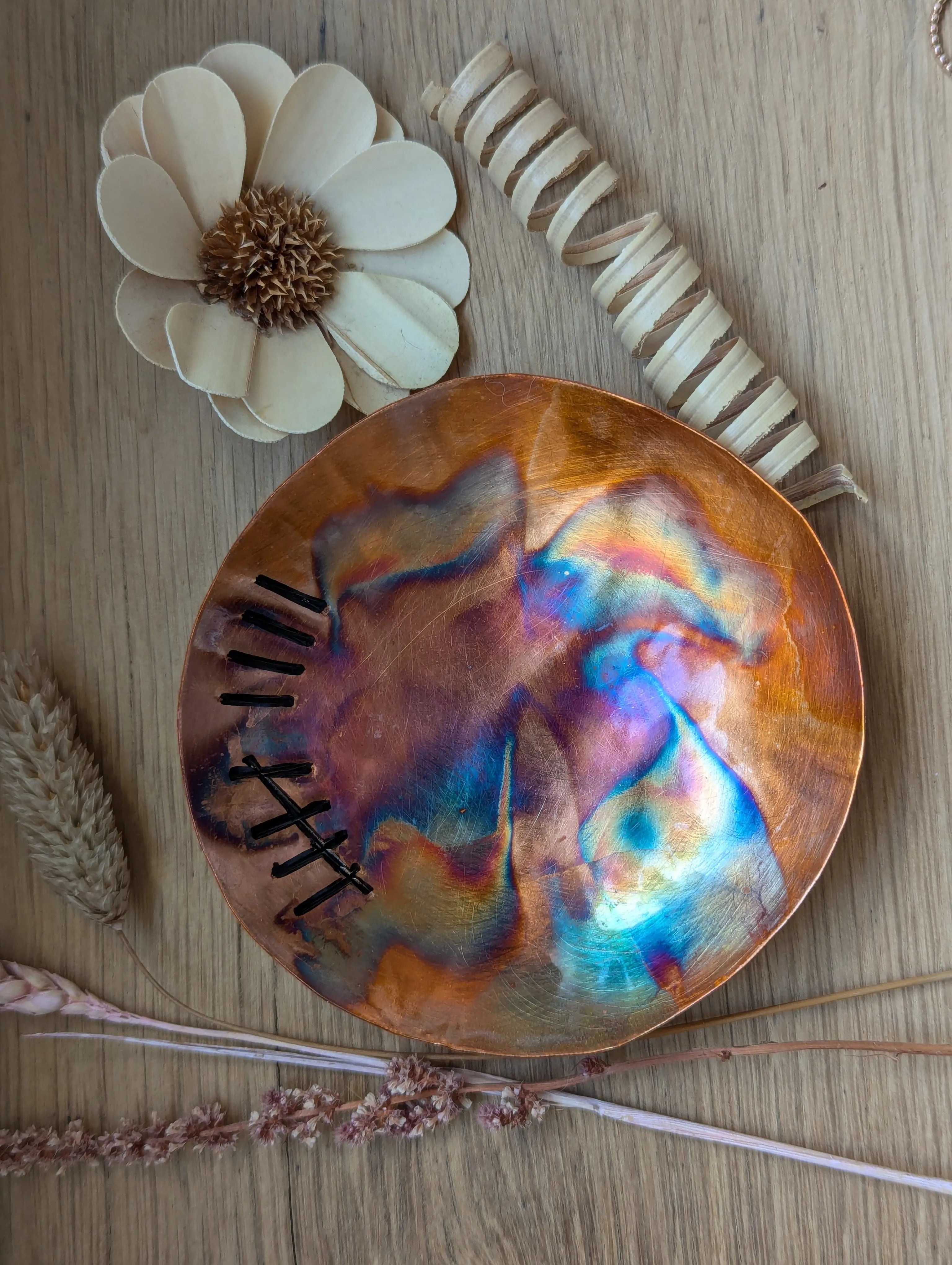 Copper dish, 9th anniversary gift