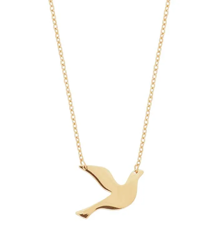 Dove Necklace Gold