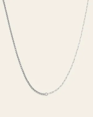 Dual Chain 03 - Sterling Silver 16   2 Extension