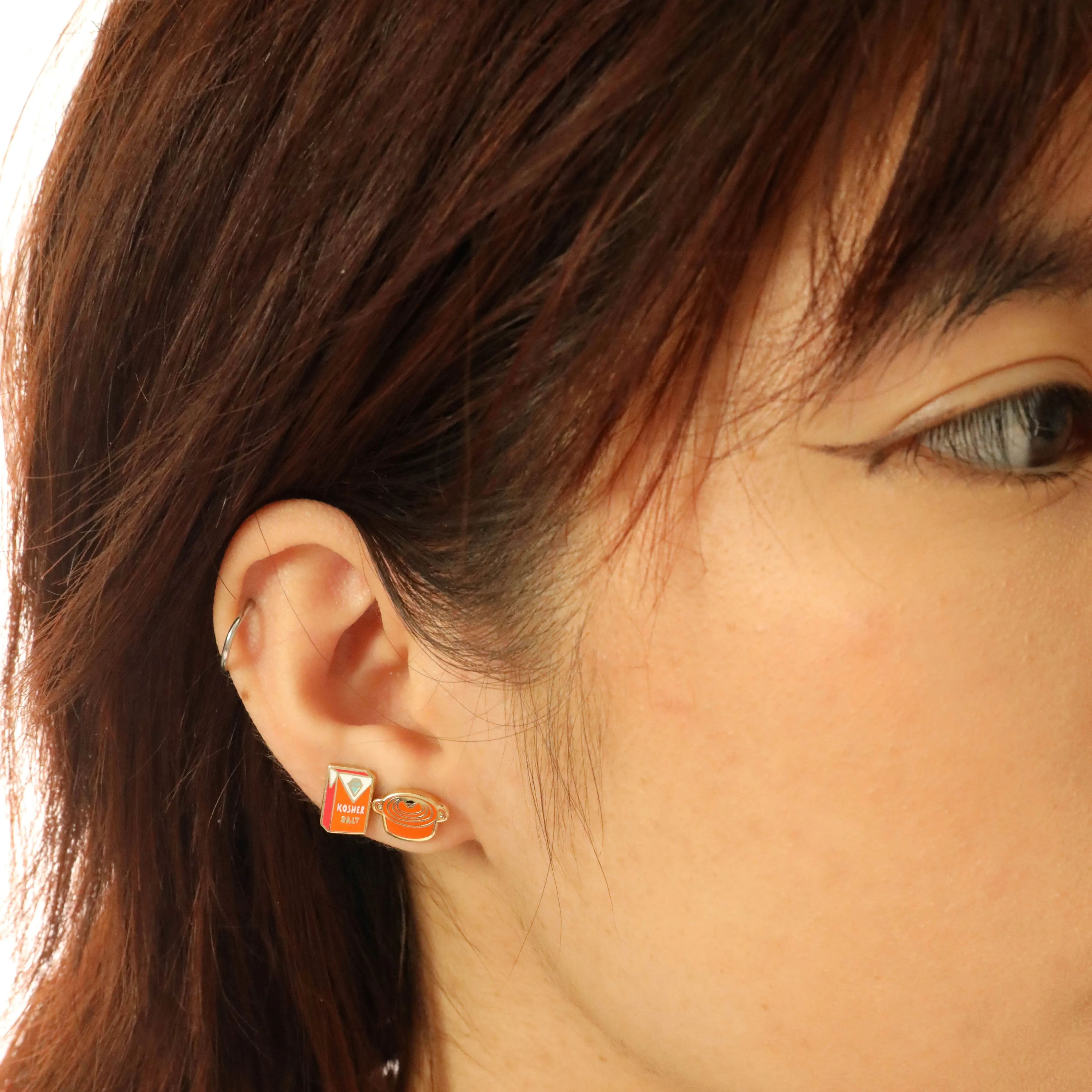 Dutch Oven & Kosher Salt Earrings