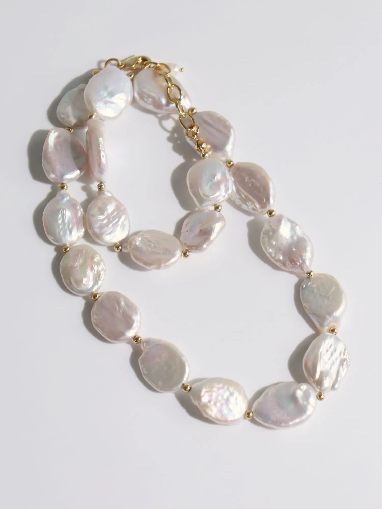 Elegant Rebellion Baroque Pearl Statement Necklace