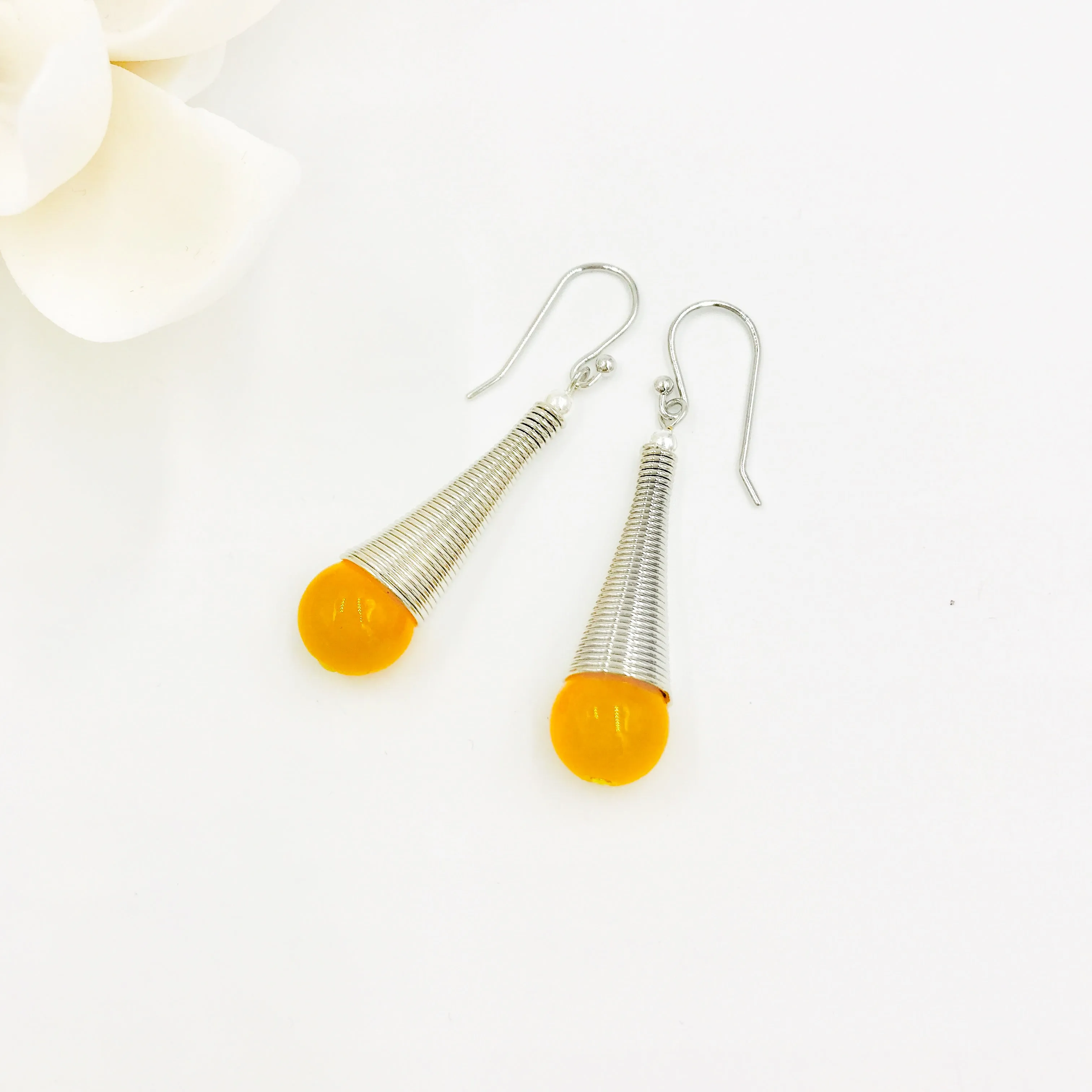 Elevation Yellow Jade Earrings