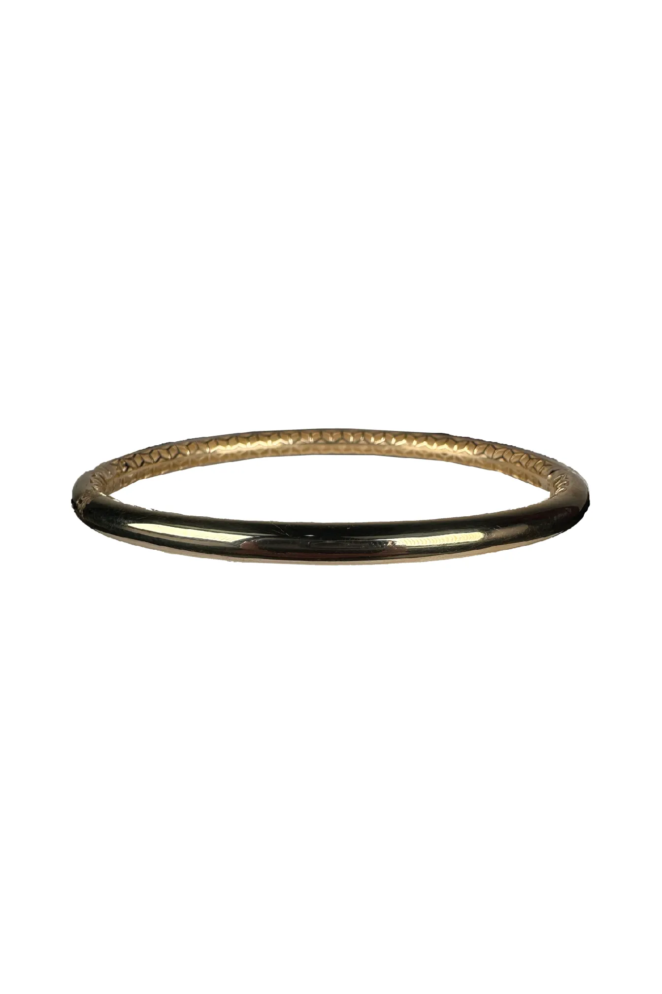 FC Creations Bracelet 14K Plain Gold Bangle | Yellow Gold | Clearance Final Sale