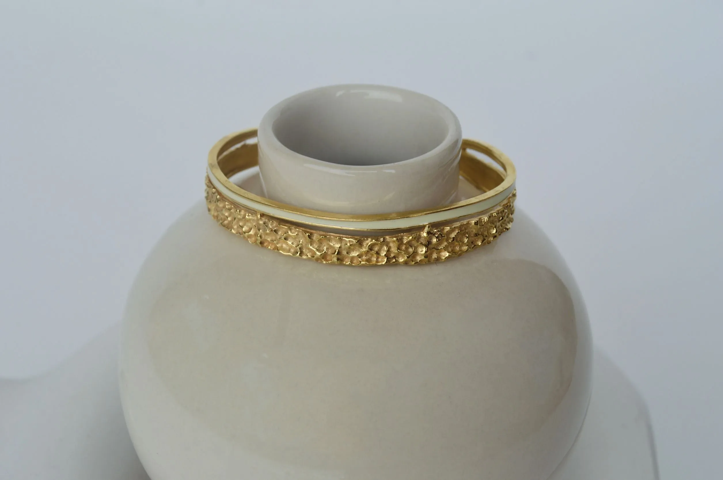 Gold Brass Golden Enamel Bracelets