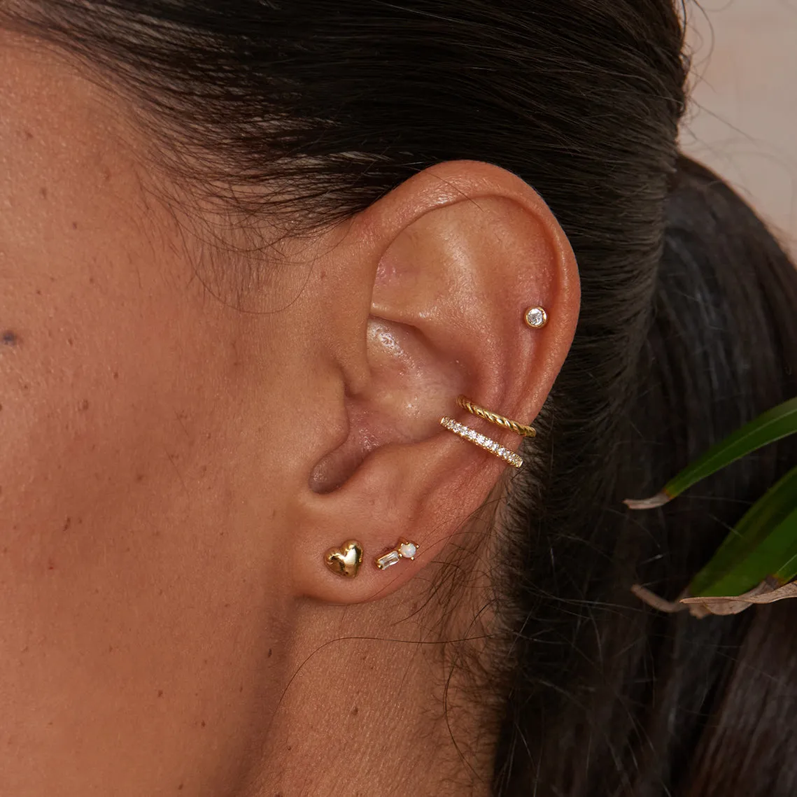 Gold Rope Ear Cuff