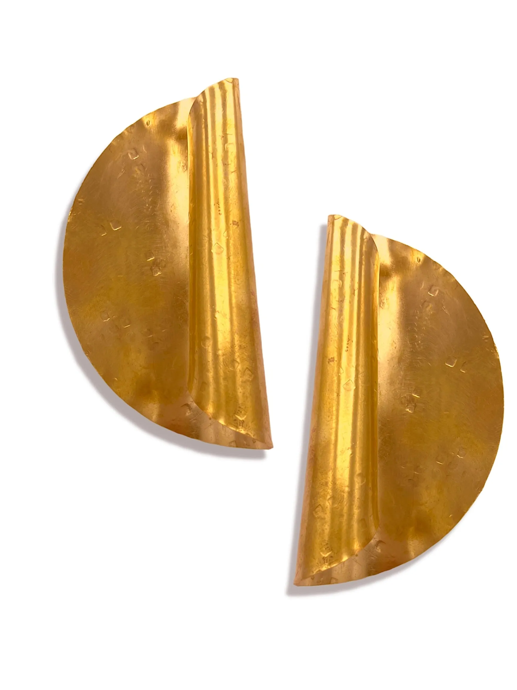 Gold Scroll Post Earrings