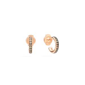 Iconica Earrings with brown diamonds