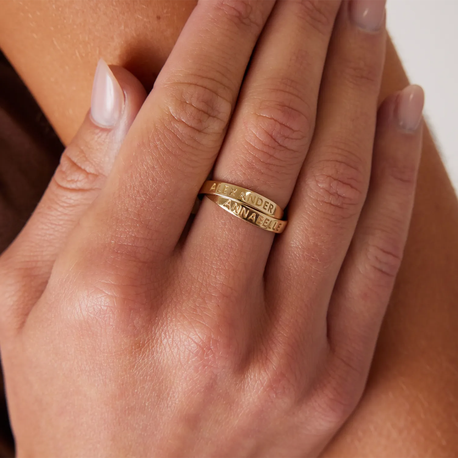 Interlocked Engravable Ring