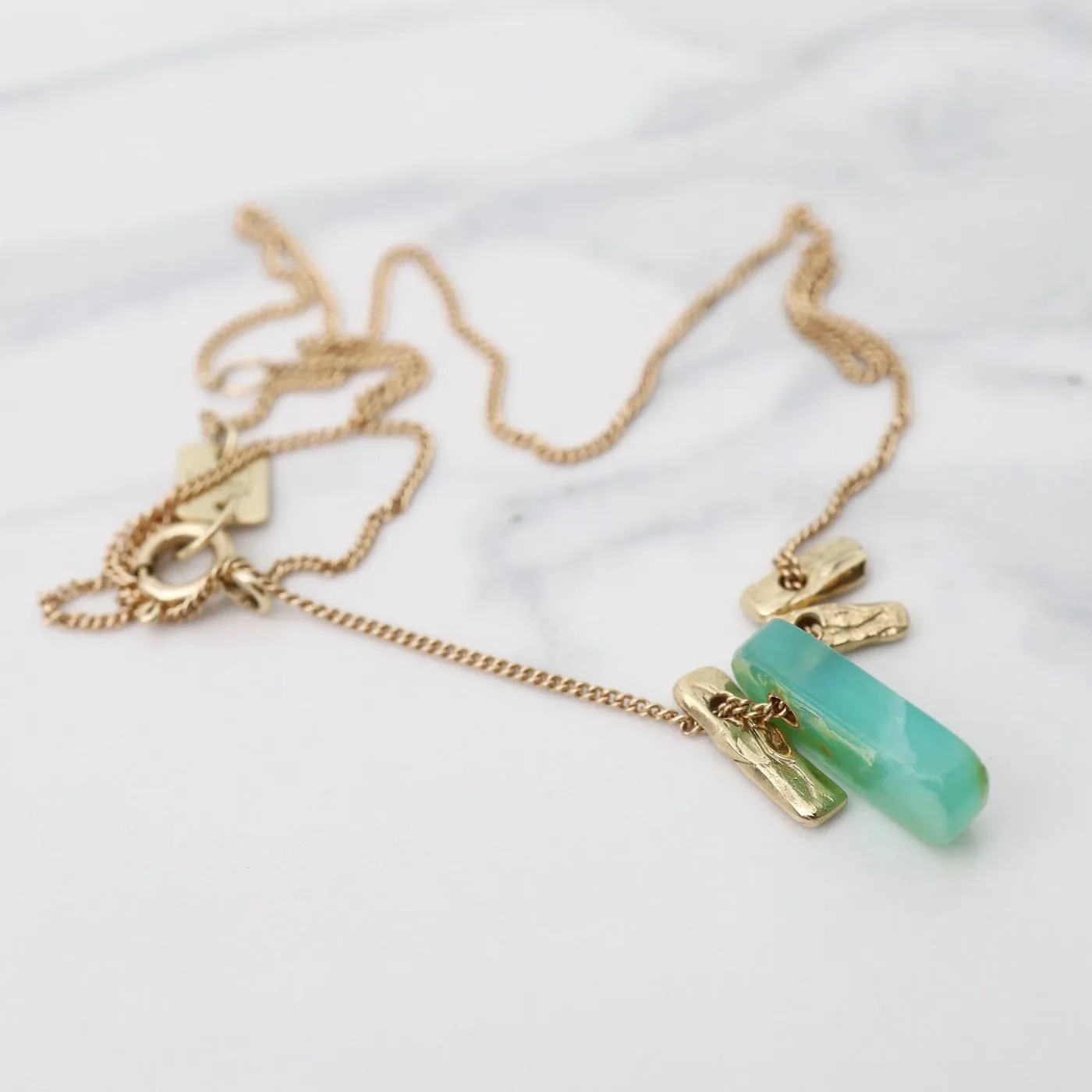 Jamie Joseph Peruvian Opal Slice Necklace