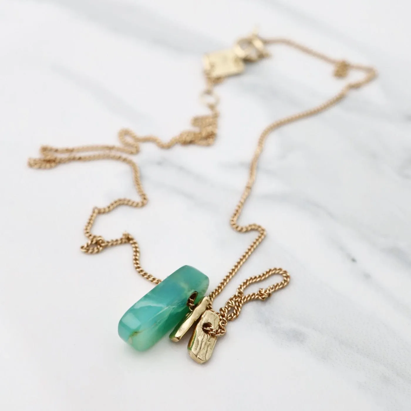 Jamie Joseph Peruvian Opal Slice Necklace