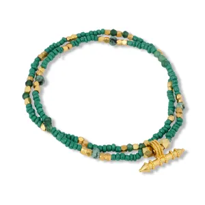 Jaya Beaded Bracelet Set Green