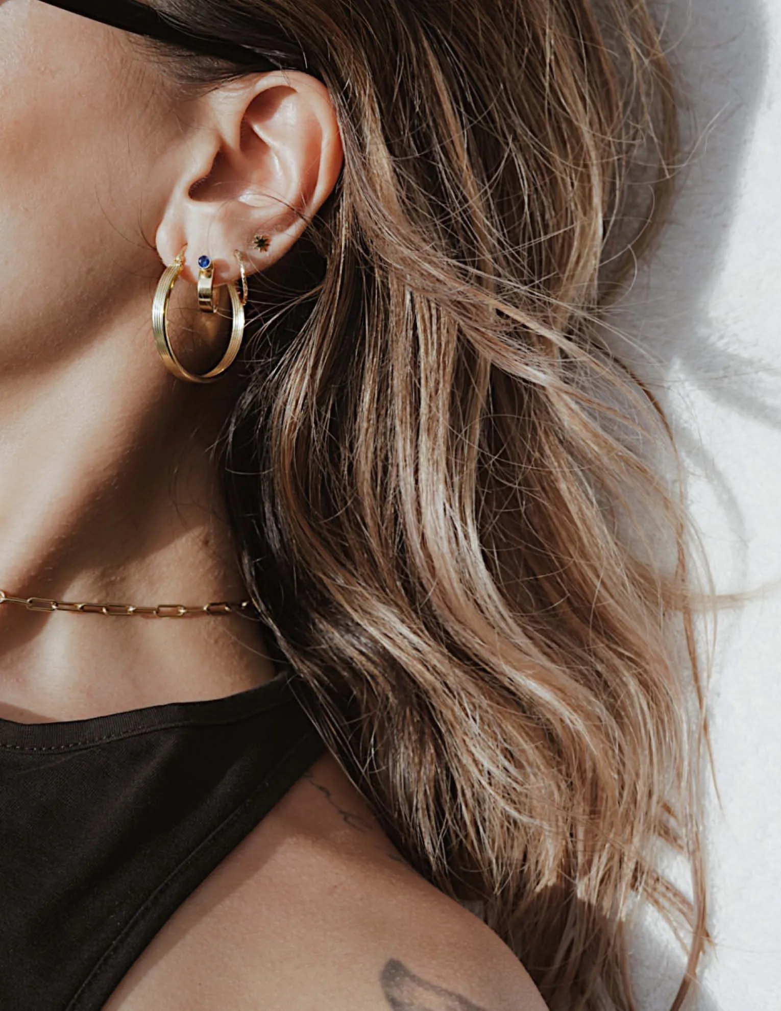 Jupiter Hoop Earrings <br>Gold Vermeil