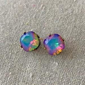 Large Cushion Post Earrings