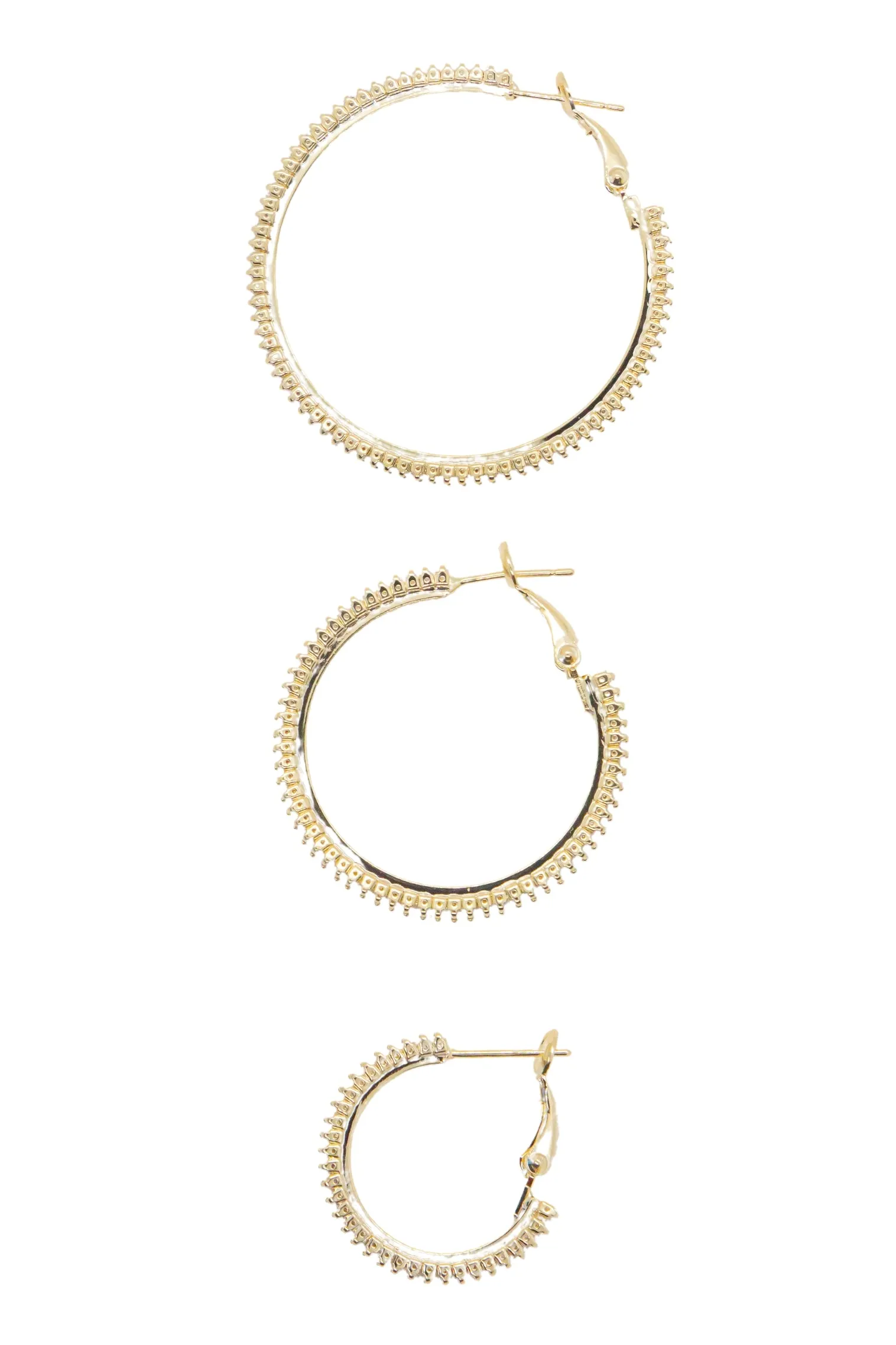 Large Golden Glow Frostbite Hoops