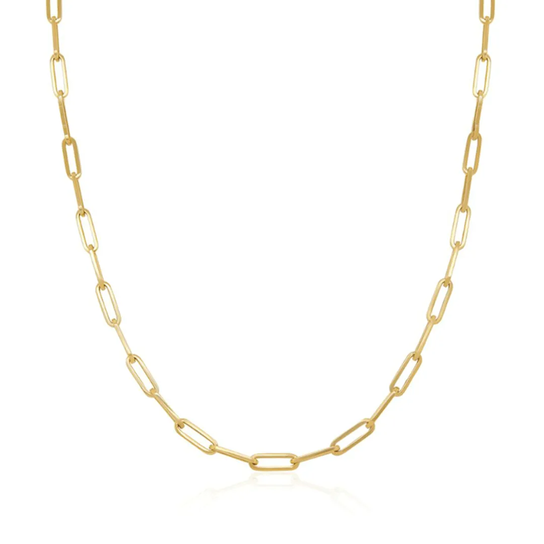 Large Paperclip Link Chain Necklace