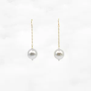 Large Pearl Dangle Earrings