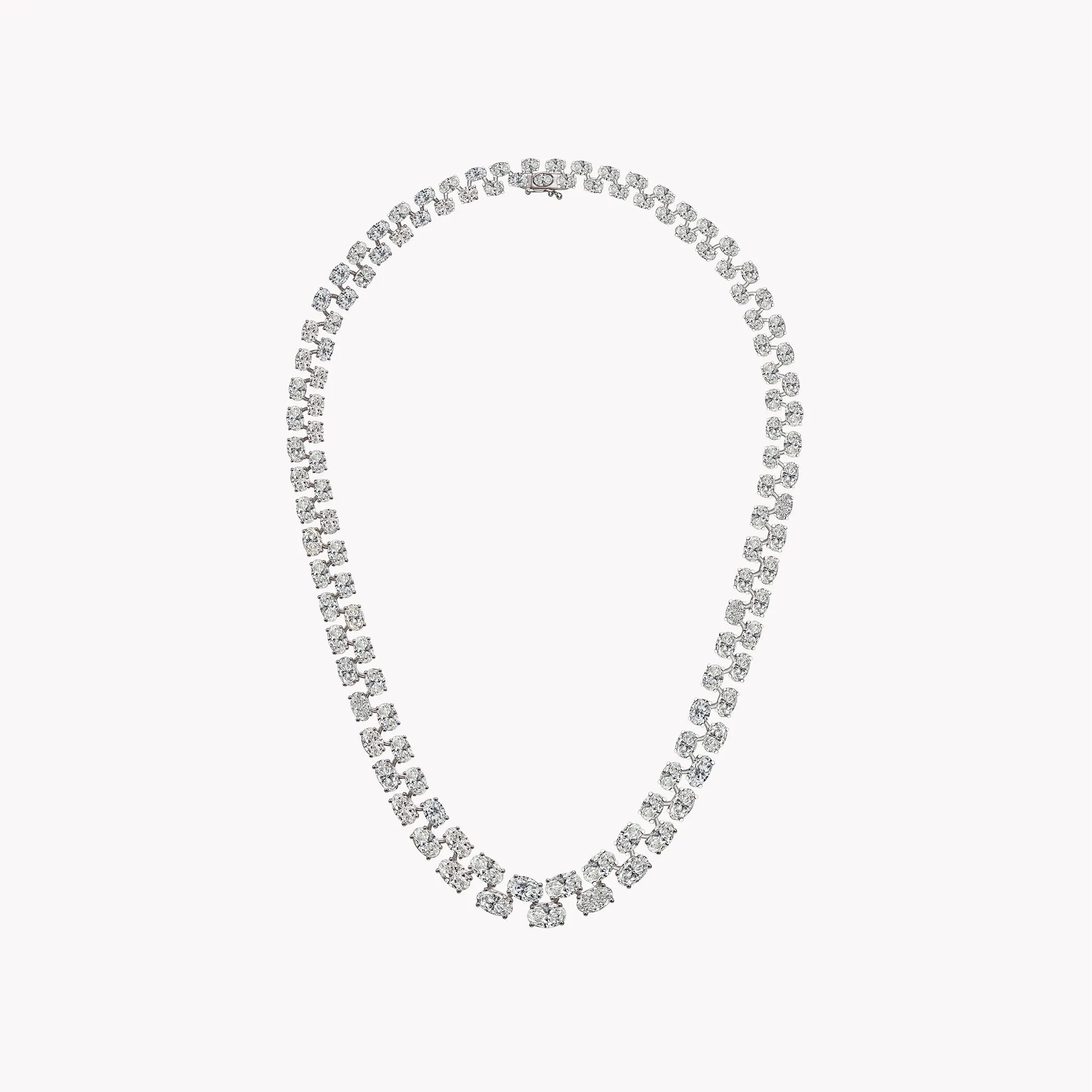 Luxe Riviera Oval Diamond Necklace