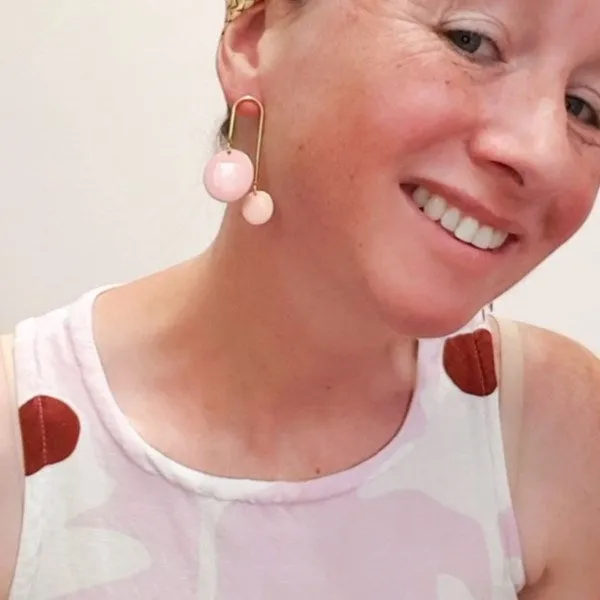 Middle Child: Bubble Earrings Pink