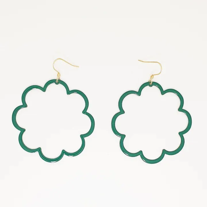 Middle Child: Pirouette Earrings Emerald